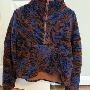 lululemon athletica Blue and Brown Sweater